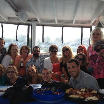 a group of people posing for a photo