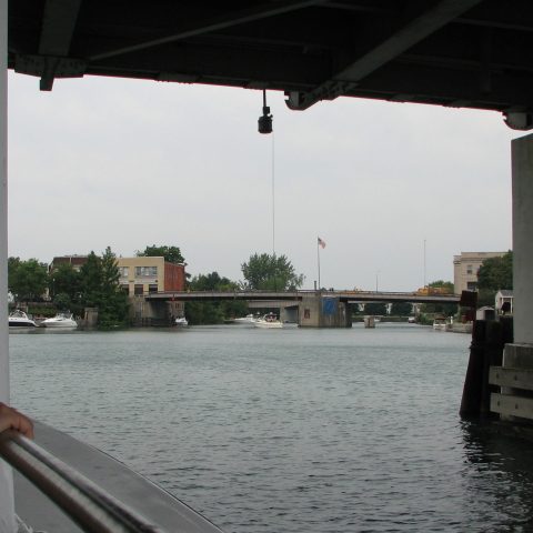 a bridge over a body of water