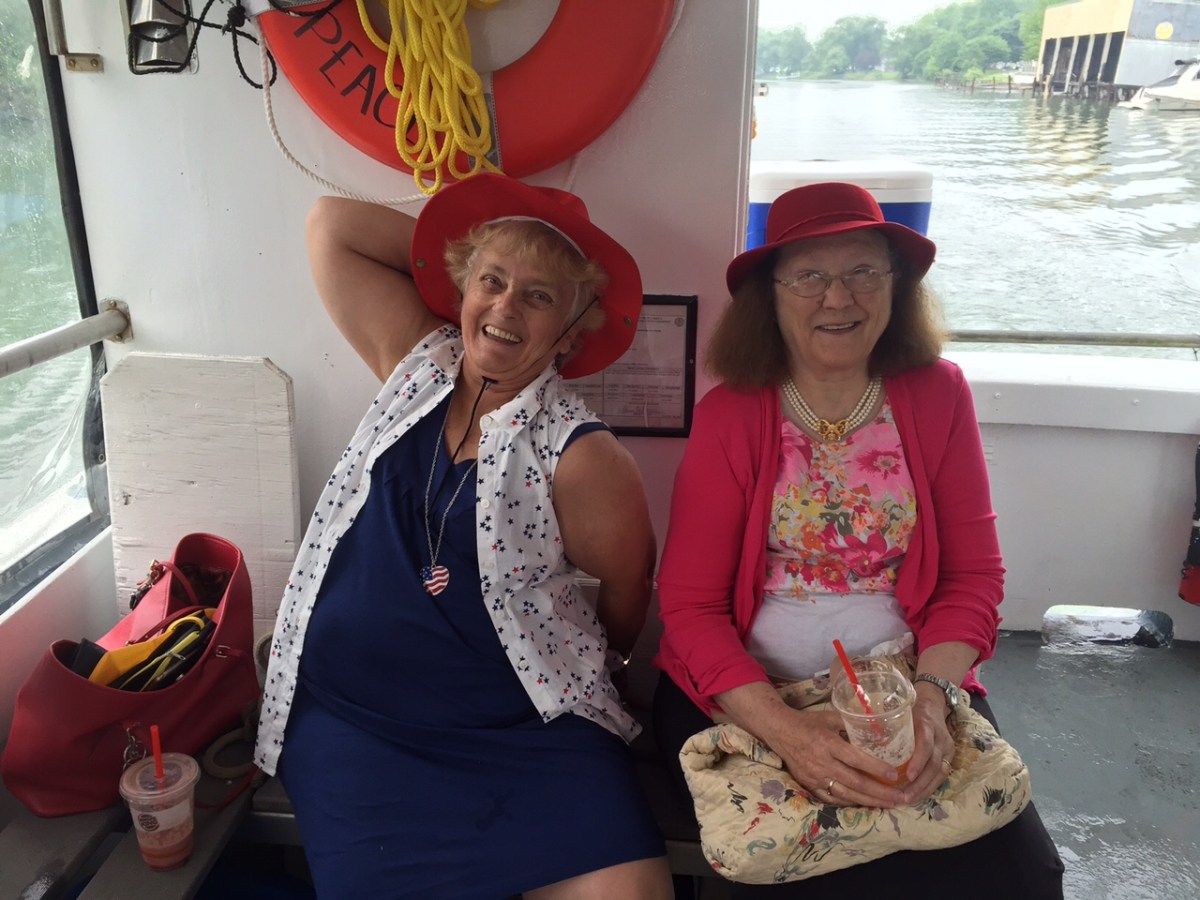 a person sitting on a boat