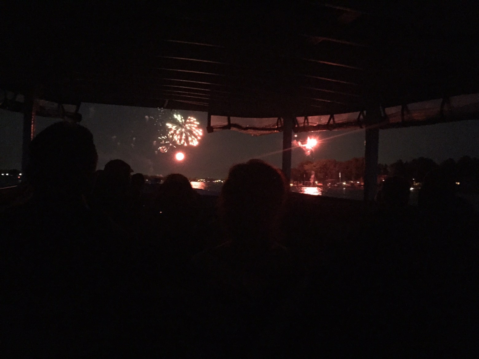 a bridge lit up at night