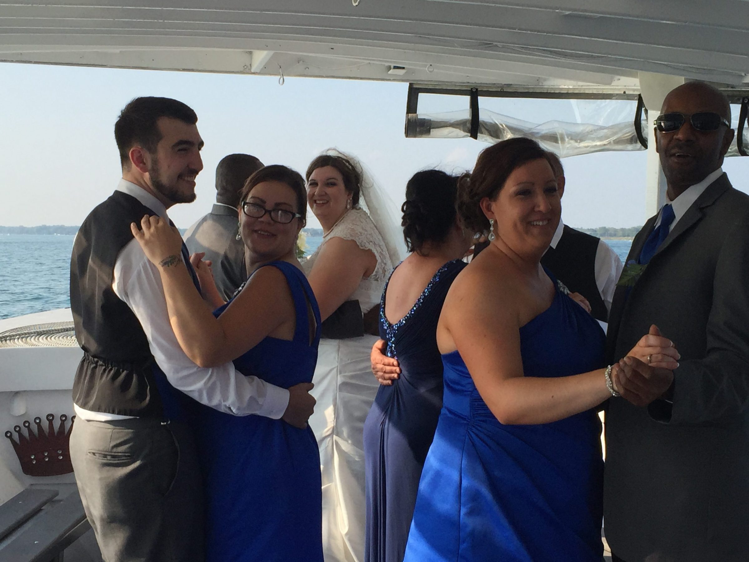 a group of people posing for the camera