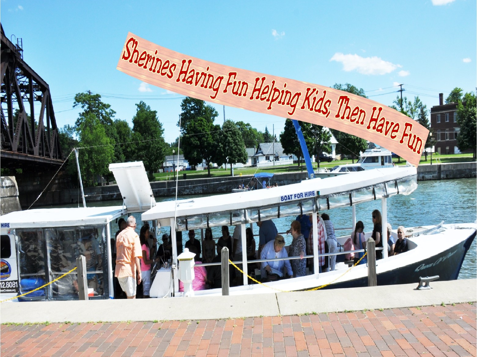a group of people on a boat