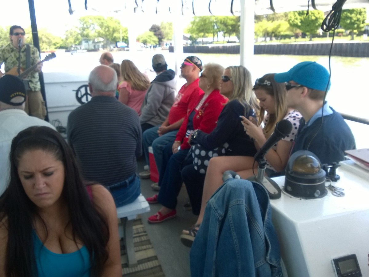 a group of people sitting at a table