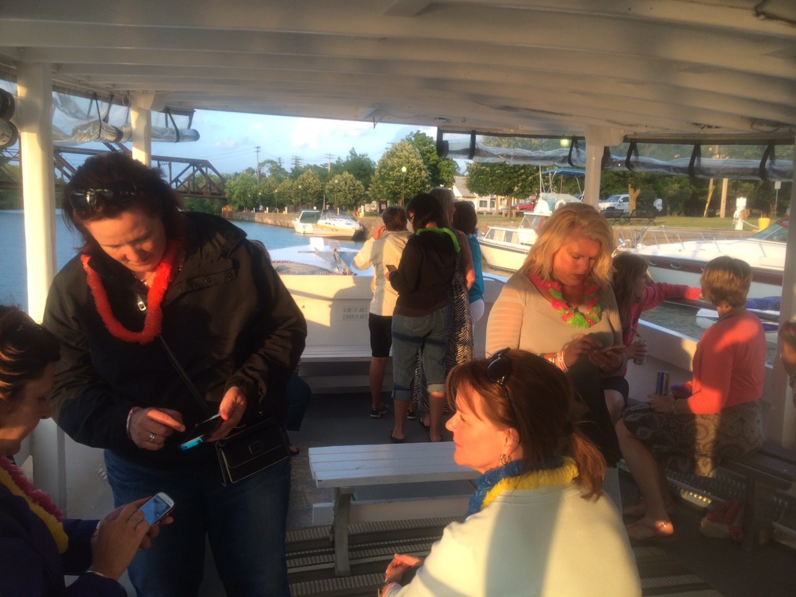 a group of people standing in front of a building
