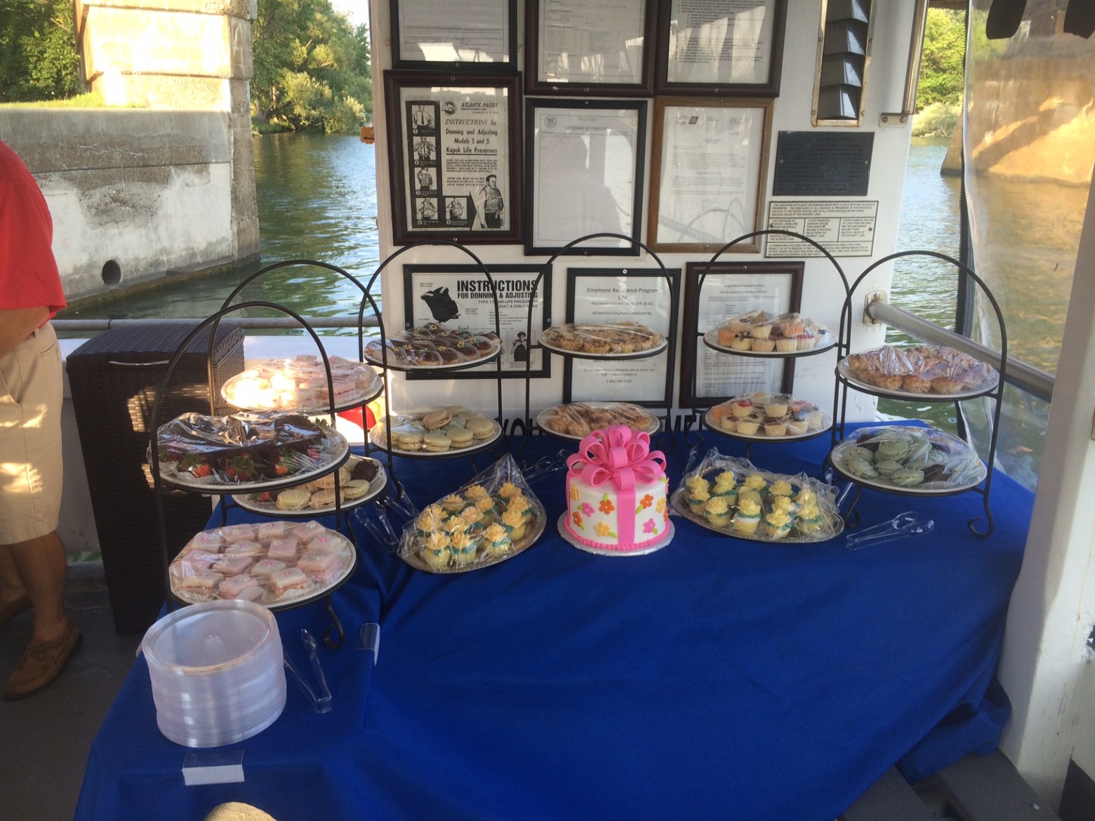 a glass of water on a table