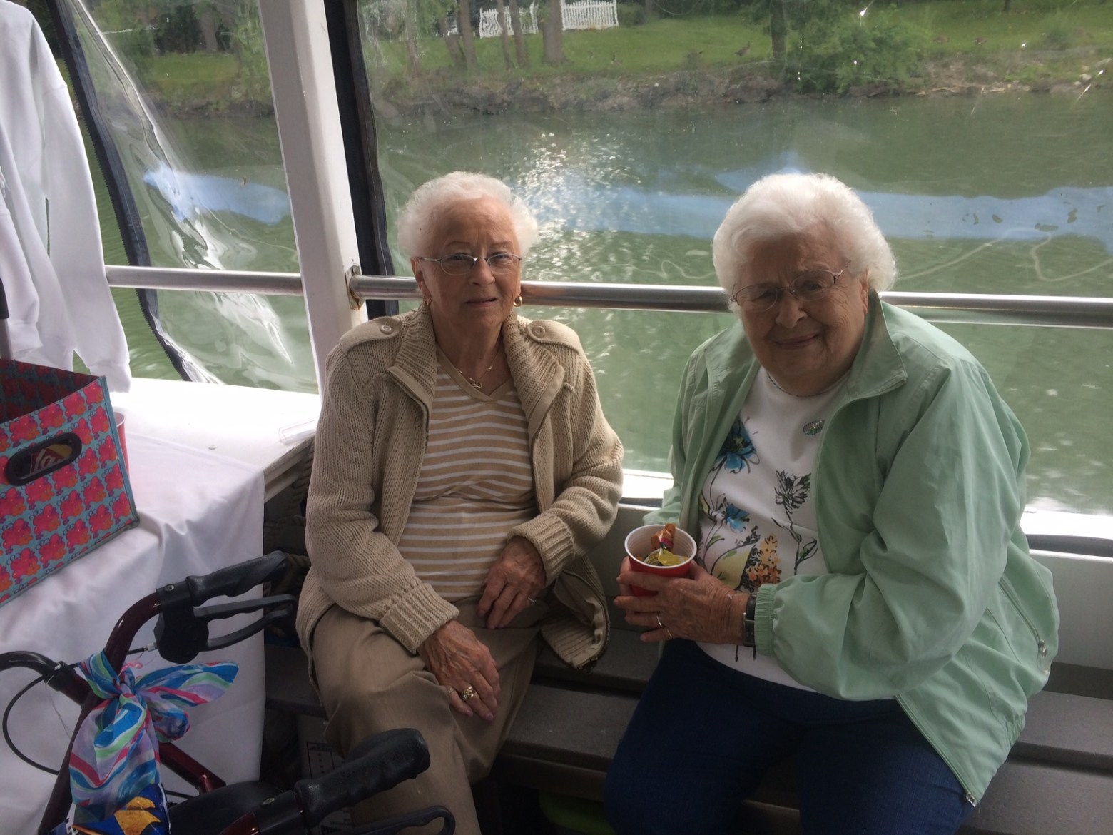 a man and a woman sitting on a bench