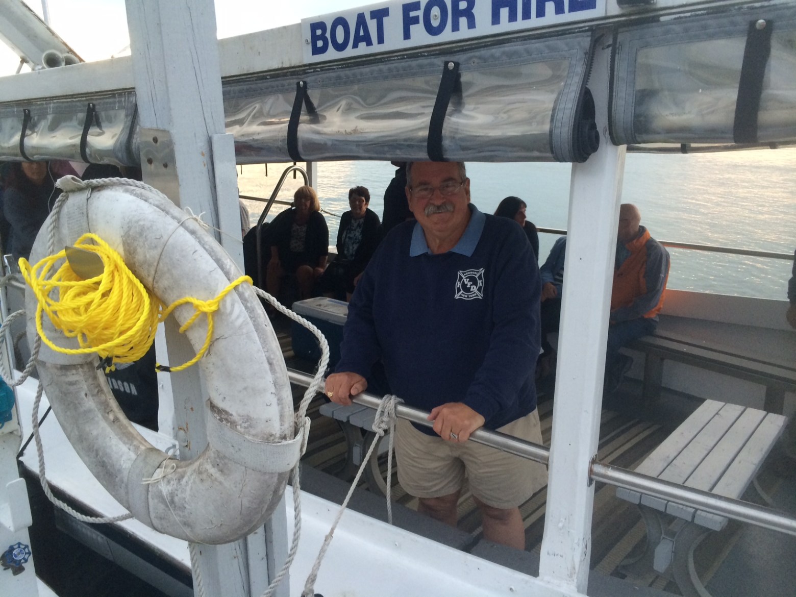 a man standing on a boat